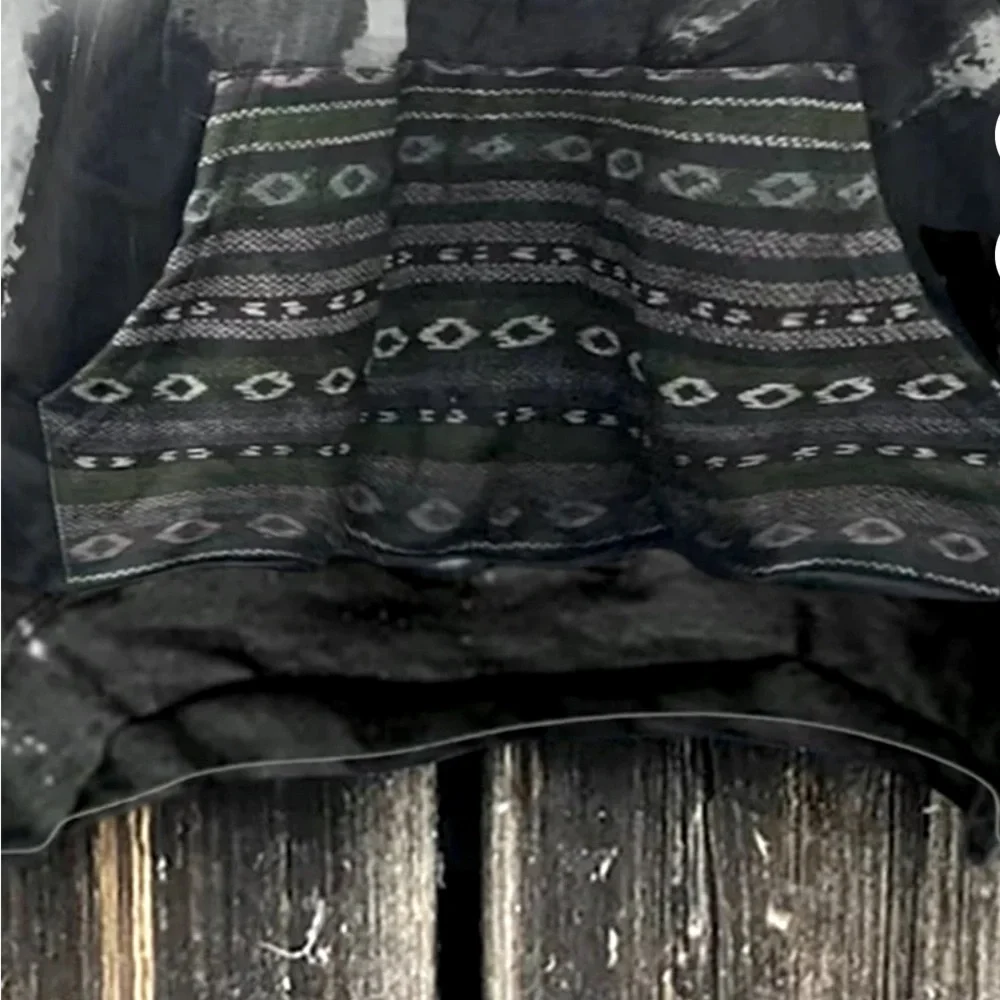 Amtdh | Womens Pullover Hoodie | Sun and Moon Graphic Black & Gray Size Medium - Picture 3 of 5